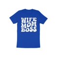 thumbnail image 1 of Wife Mom Boss Mommy Mother's Day Gift for Mama Women Mothers T-Shirt Boss Mom Birthday Holiday Mother's Day Presents Tshirt, 1 of 10