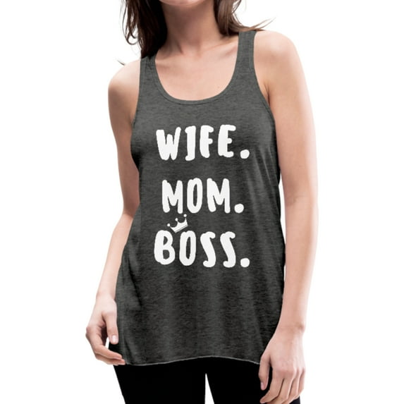 Wife Mom Boss Racerback Tank Top, Gifts For a Working Mom, Inspirational Tank, Mother's Day Gift