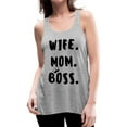 thumbnail image 1 of Wife Mom Boss Racerback Tank Top, Gifts For a Working Mom, Inspirational Tank, Mother's Day Gift, 1 of 8