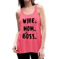thumbnail image 1 of Wife Mom Boss Racerback Tank Top, Gifts For a Working Mom, Inspirational Tank, Mother's Day Gift, 1 of 8