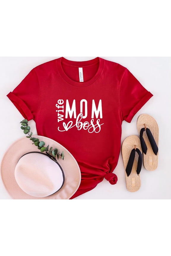 Wife Mom Boss Shirt, World Boss Day Tee, Strong Women Shirt, Mom Boss Shirt, Wife Boss T-Shirt, Winter Mom Shirt Sweatshirt All Size S-5XL