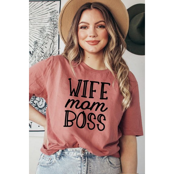 Wife Mom Boss T-shirt, Strong Mothers Shirt, Mama Tee, Boss Shirt, Mothers Day Shirt, Mom Life, Mom's Shirt, Wife Mom Boss Top All Size S-5Xl