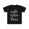 thumbnail image 1 of Wife Mom Boss Unisex T-shirt S-3XL Entrepreneur CEO Boss Lady Hustle, 1 of 2