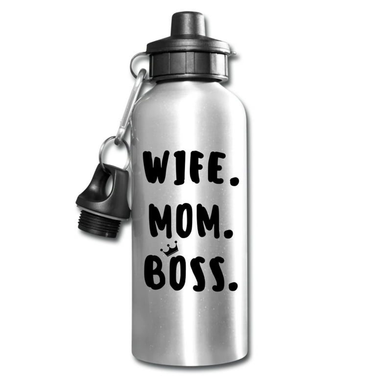 Wife Mom Boss Water Bottle, Mother's Day Gift, Gifts For a Working