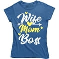 thumbnail image 1 of Wife Mom Boss Women's Mother's Day Family Queen Parent Slogan Tee Shirt, 1 of 4