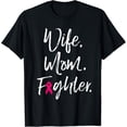 thumbnail image 1 of Wife Mom Fighter Breast Cancer Awareness Warrior Gift T-Shirt, 1 of 3