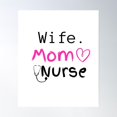 thumbnail image 1 of Wife Mom Nurse Poster Wall Art, Modern Wall Decor, 24x36 UNFRAMED, 1 of 3