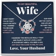 thumbnail image 1 of Wife Necklace Gift From Husband, To My Wife Crown Love Knot Pendant, Valentines Day Gift for Wife, Anniversary Jewelry With Message Card and Gift Box for Women, 1 of 5