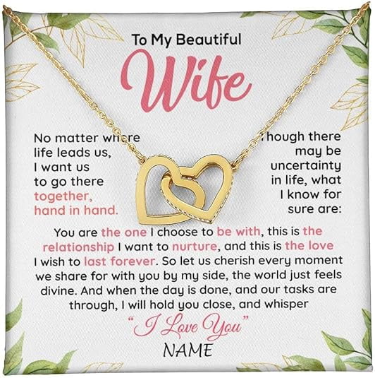 TRYNDI Wife Necklace from Husband - Gifts for Wife Christmas, Anniversary TRYNDI Wife Necklace from Husband - Gifts for Wife Christmas, Anniversary