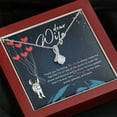 thumbnail image 1 of Wife Necklace, Gift For Wife Romantic Wife Gift Gift For Wife Anniversary Necklace – Meaningful Jewelry with Inspirational Message Card – Birthday, Christmas Gift Luxury Box, 1 of 3