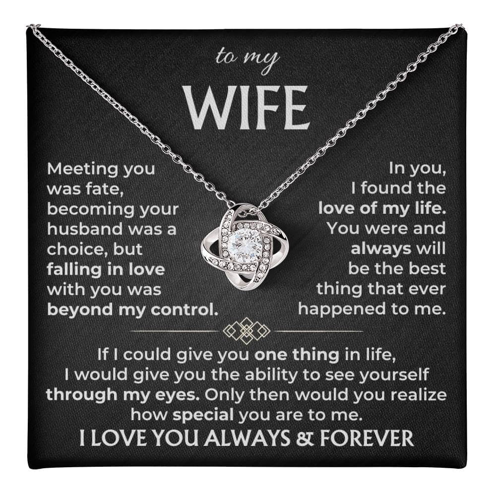 To My Wife Necklace From Husband, Her, Necklace For Wife From Husband ...