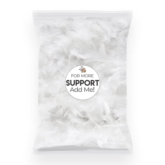 Wife Pillow - 50/50 Feather-Fiberfill, 1 LBS Extra Bag of Stuffing, Hotel Style Blend: White Goose Down Feather w/Siliconized Fiberfill Customize Comfort & Support. Filling: Super - Soft