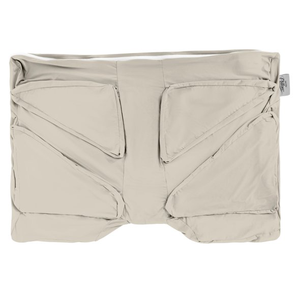 Wife Pillow Cooling Pillowcase: Q-Max 0.4 Cool Fabric, Buttery-Soft, Breathable, Silky-Smooth & Skin Friendly. Washable Cover w/Zipper. Designed for Comfortable & Refreshing Sleep, Snug & Cozy Beige