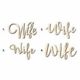 thumbnail image 1 of Wife Sign Unfinished Wood Cutout Home Decor DIY Option 2- 10" Wide / 1/8", 1 of 3