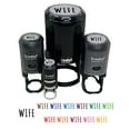 thumbnail image 1 of Wife Text Self-Inking Rubber Stamp Ink Stamper - Purple Ink - Mini 1/2 Inch, 1 of 7
