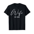 thumbnail image 1 of Wife and Husband 2026 Honeymoon Mr Mrs Husband Just Married T-Shirt, 1 of 5