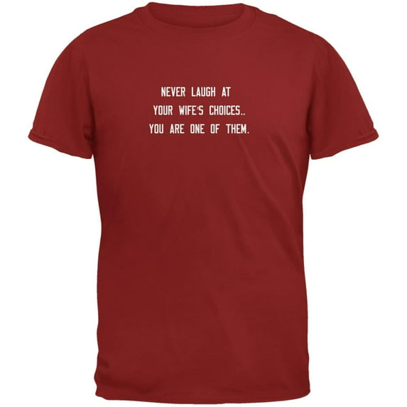 Wife's Choices Cardinal Red Adult T-Shirt - Small