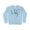 thumbnail image 1 of Wifey Heart Graphic Sweatshirt, Casual Comfy Love Statement Pullover, Romantic Gift for Her, Cozy Winter Apparel, 1 of 7