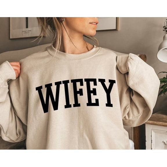 Wifey Sweatshirt, New Bride Shirt, Bridal Party Tshirts , Bachelorette Party Shirt, Wedding S For Bride, Cute Bridal Shower S, E6001, Sweatshirt Size S-5Xl