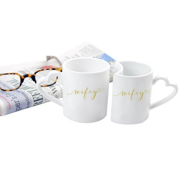 Wifey & Wifey 10 oz. Coffee Mug Set