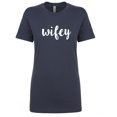 thumbnail image 1 of Wifey Women's crewneck tee, 1 of 1