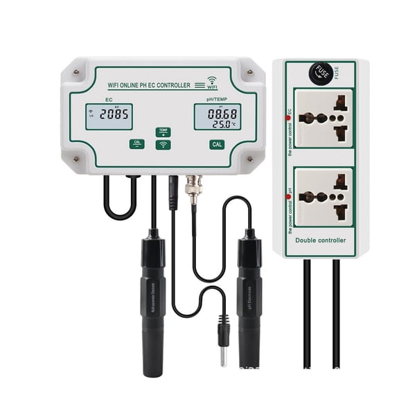 Wifi 3-in-1 Aquarium PH Controller EC Temperature Meter Water Monitoring System Water Quality Tester ,Easy to Use