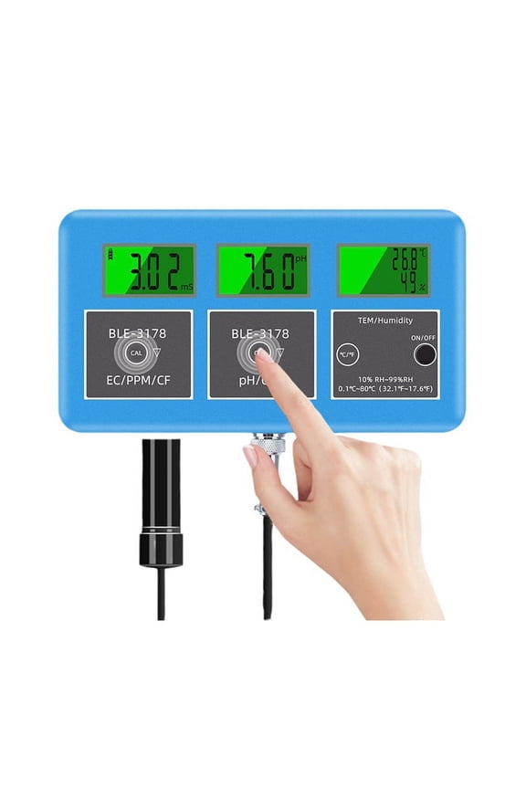 Wifi 7 in 1 Water Quality Tester PH ORP TDS EC Temp Humidity Meter Aquarium Online Analyzer Water Analyze Monitor