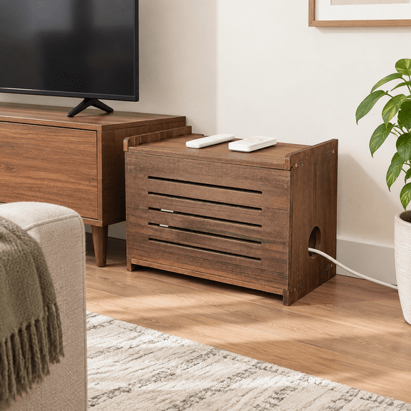 Wood Cable Organizer Storcabinet