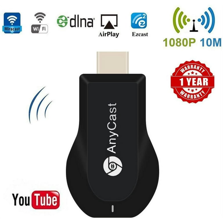 Wifi Display Dongle, Wireless HDMI Dongle, 1080P Airplay Dongle Digital AV  to HDMI Connector for iOS/Android/Samsung/iPhone/iPad, Support DLNA/Airplay