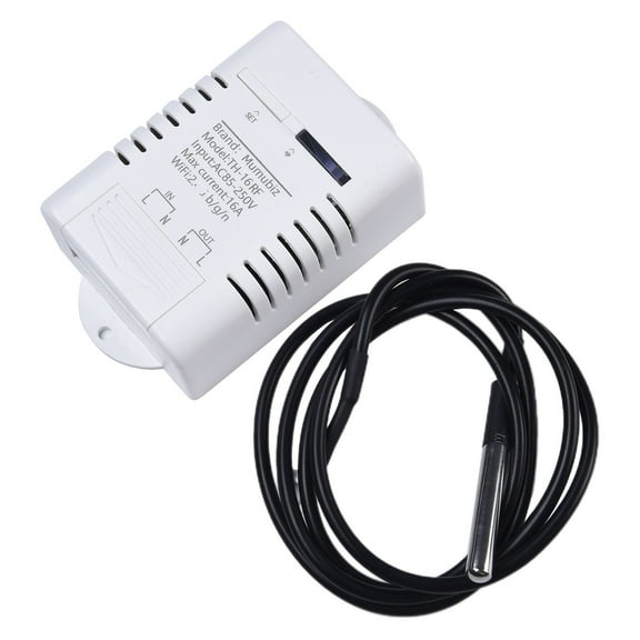 Wifi Enabled Smart Thermostat 16A 3000W Energy Consumption Monitoring Remote On/Off Voice Control Works With Home And Nest Ewelink Smile Home