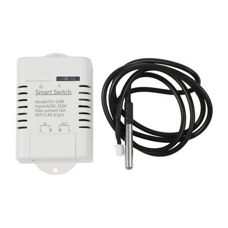 Wifi Enabled Smart Thermostat 16A 3000W Energy Consumption Monitoring Remote On/Off Voice Control Works With Home And Nest