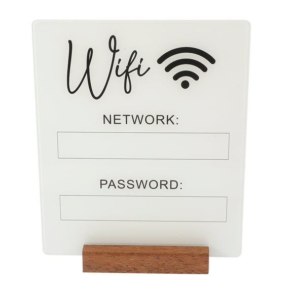 Wifi Password Sign WiFi Acrylic Sign WiFi Sign WiFi Board WiFi Password Reminder Sign