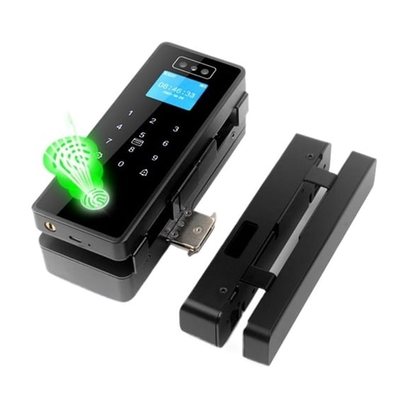 Wifi Smart Face Recognition Fingerprint Glass Door Rfid Password Code Lock for Frameless Frame Glass ,Home Security