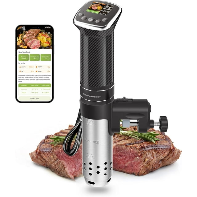 Wifi Sous Vide Cooker: Sous Vide Machine Ultra-quiet 1100W Precision ...