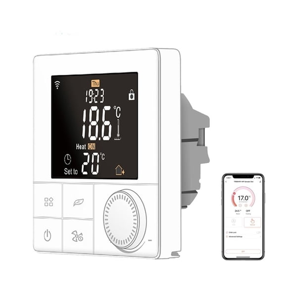 Wifi Thermostat For Gas Boiler Temperature Controller Smart Programmable Compatible With Alexa Google Home, Bluetooth ,Easy to Operate