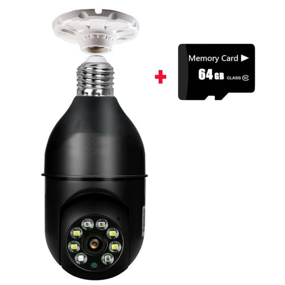 Wifi Wireless Security Camera, Full-HD 1080P WiFi Security Camera, 360 Degree Wireless Home Surveillance Camera with Floodlight Night Vision Human Motion Detection