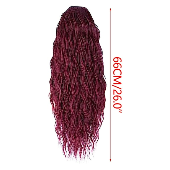 Wig with Bangs, Wigs for Women, Drawstring Ponytail Water Wig Ponytail Elastic Mesh Wig Braid Natural And Realistic, Beautiful Water Pattern Ponytail Wig