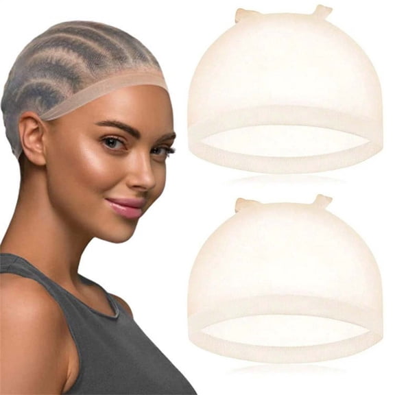 Wig Cap, 4 Pieces Invisible and Sheer Breathable Ultra-thin Stretchy Stocking Caps for Lace Front Wigs