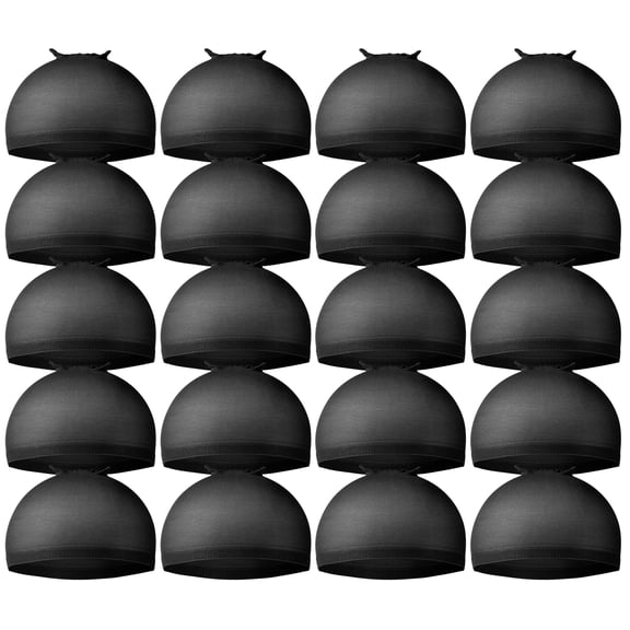 Wig Cap,Black Wig Cap 20 Pieces Wig Caps, Black Stocking Caps for Men, Stretchy Nylon Wig Stocking Caps for Women Wave Cap for Men