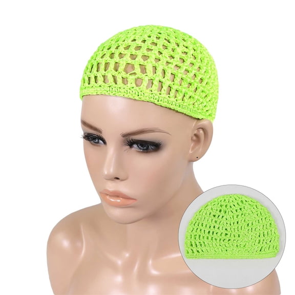 Wig Cap Breathable Mesh Braided Wig Cap Stretchable Crochet Wig Net Cap for Braids, Locs, Weaving And Wig Making