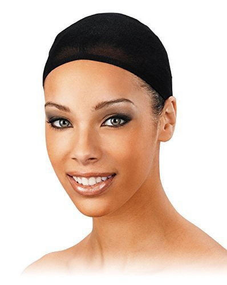 Wig Cap - One Size Fits All - Black Colour (Pack of 2) - Thin