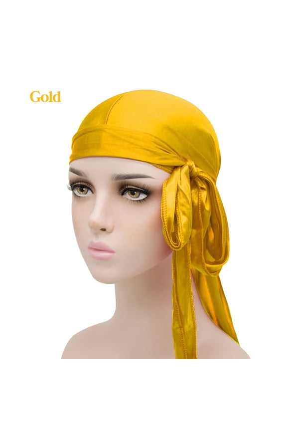 Satin Durag for Men Women 2 Pack Silk Do Rag Headwear Smooth Comfortable Stylish Accessory