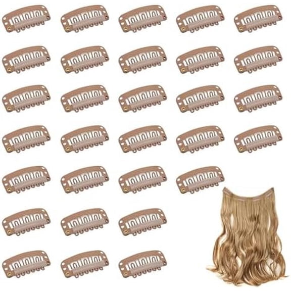Wig Clips to Secure Wig, Clips for Hair Extensions, 6 , 30 count