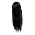 Wig Female Air Long Straight Hair Rose Net Silk Fiber Wig Headcover Hair U Wear Short Hair Wigs