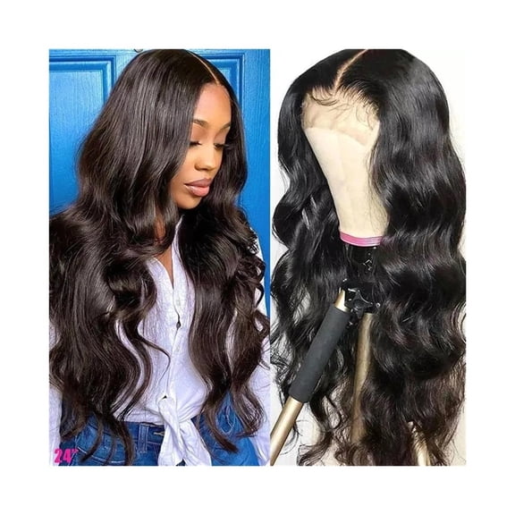Wig Female Middle Part Long Hair 26 Inches Long Wigs Synthetic Wig Loose Wavy Wigs Heat Resistant