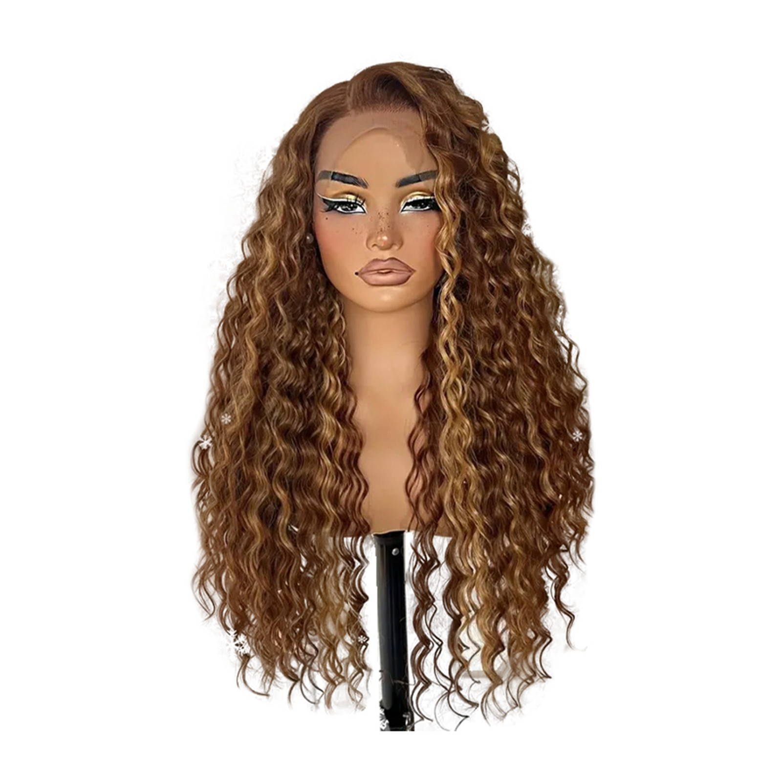 Wig Front Lace Wig Front Lace Wig Women's Highlighted Gradient Wave ...