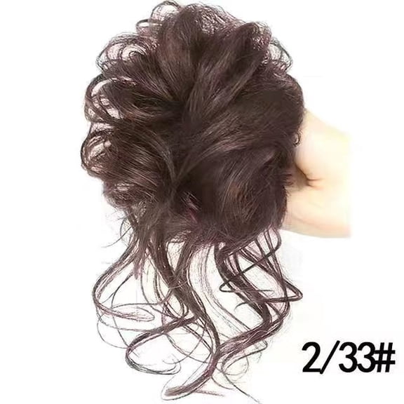 Wig Grip Barrettes Updo Hair Claw Grip Large Hair Volume Bud Bun Natural & Fluffy Long Beard Hair Ring Wig Hair Ring