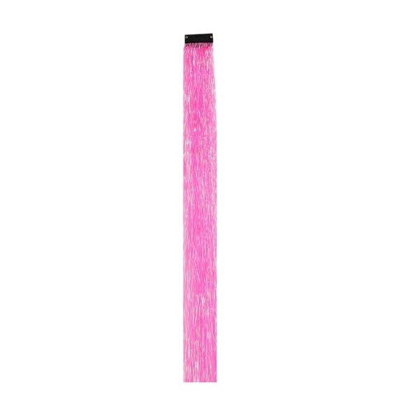Wig Hair Tape In Hair Extensions Sparkly Heat Glitter Fairy Long Festival Colored Extensions for Girls