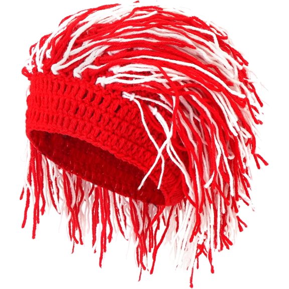 Wig Hat Knitted Wigs Beanie Hats with Dreadlocks Reggae Wig Cap for Women Men