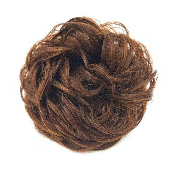 Wig Loop Synthetic Fiber Hair Coil Messy Curly And Fluffy Hair Loop Synthetic Piece Hair Wig Hair Clip Natural Tail Elastic messy hair,hair women,updo maker pieces,bun slides,bling women maker